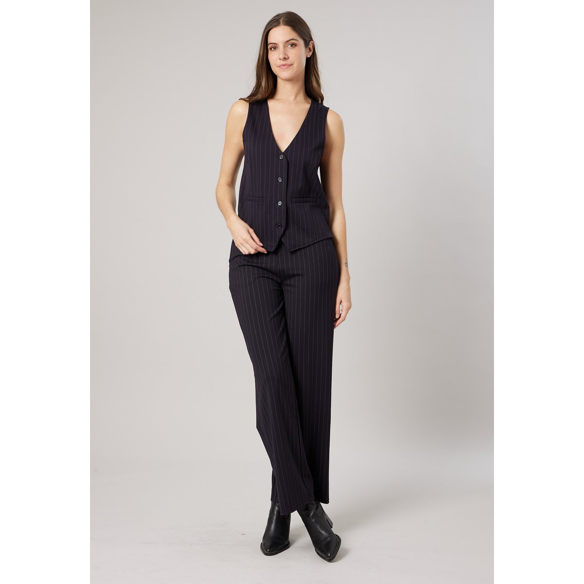 Gilet sans manches femme CAMBERLY navy, DEELUXE