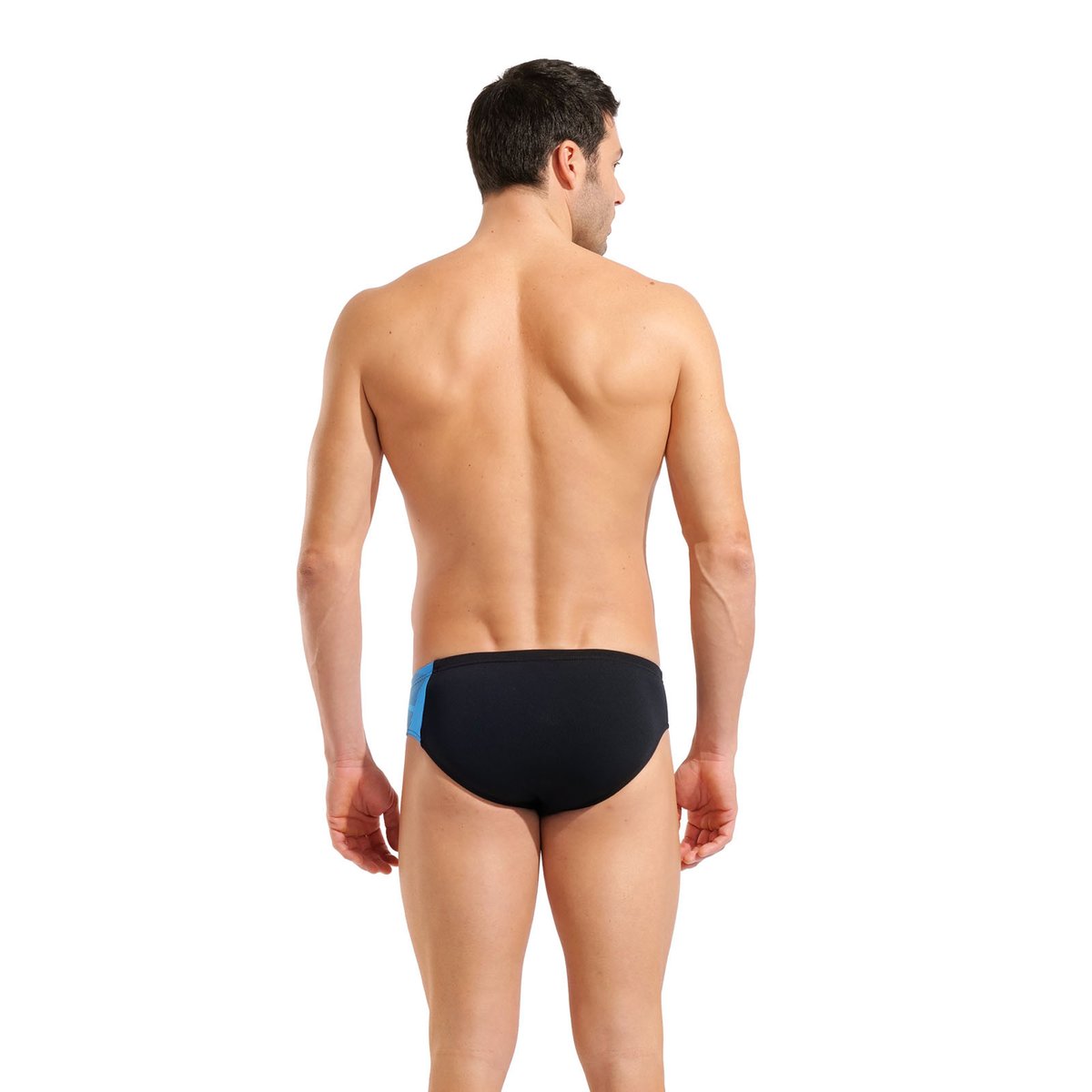 slip de bain imprimé splice arena Performance pour homme black-turquoise, ARENA