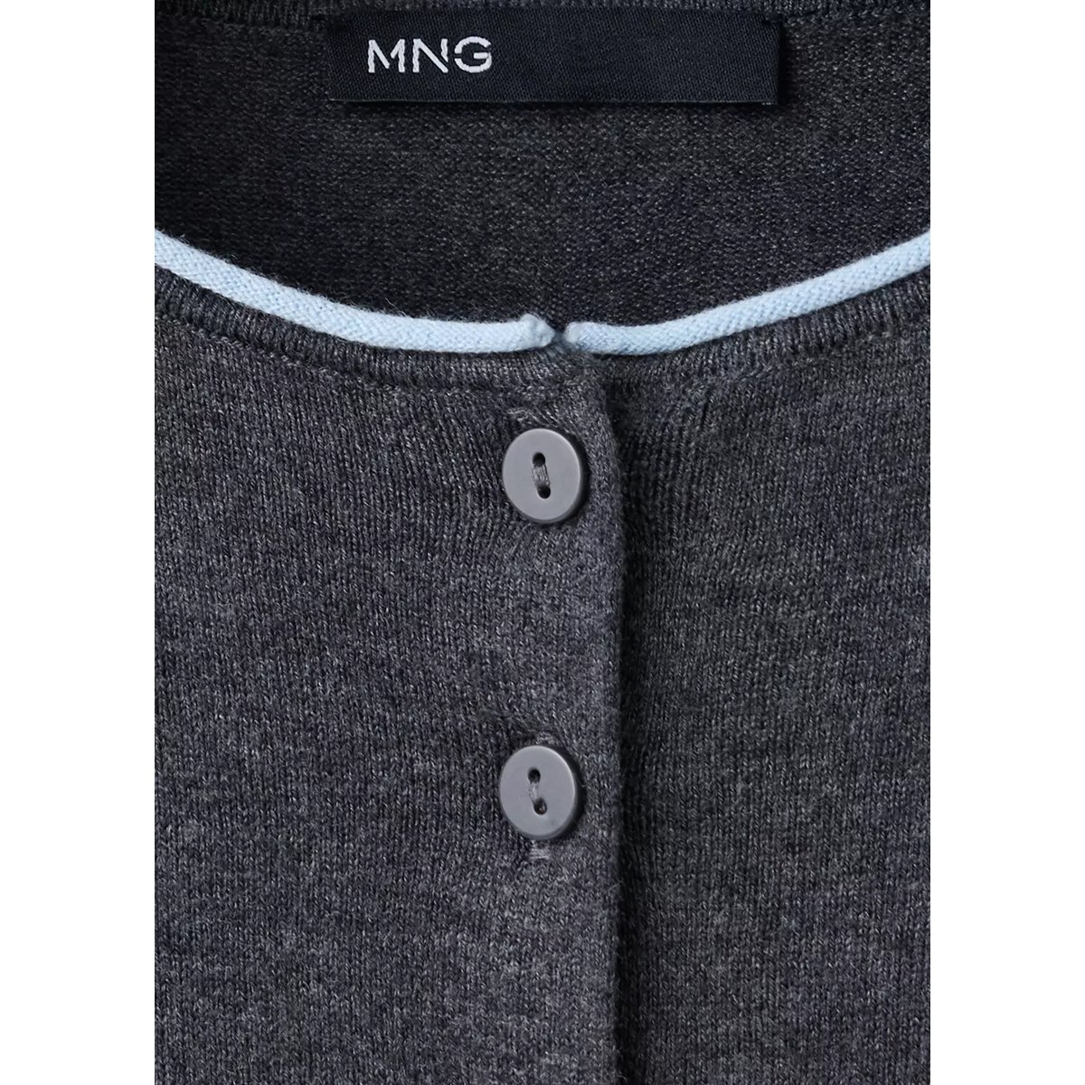 Cardigan luccapk gris, MANGO