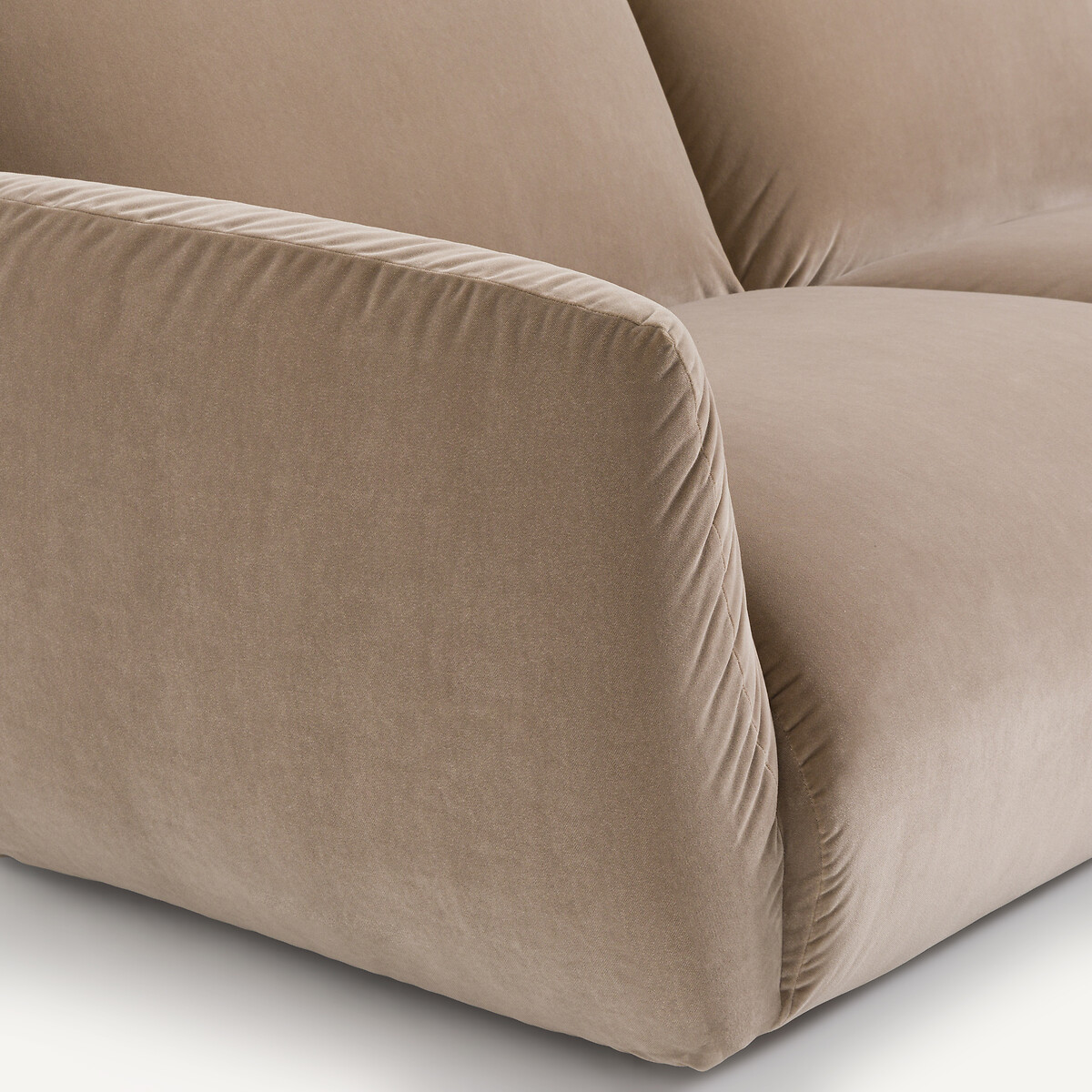 Divano velluto, Spogano beige cendré, AM.PM