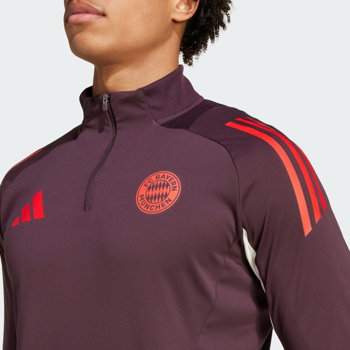 Haut d'entraînement FC Bayern Tiro 24 shadow maroon / red, adidas Performance