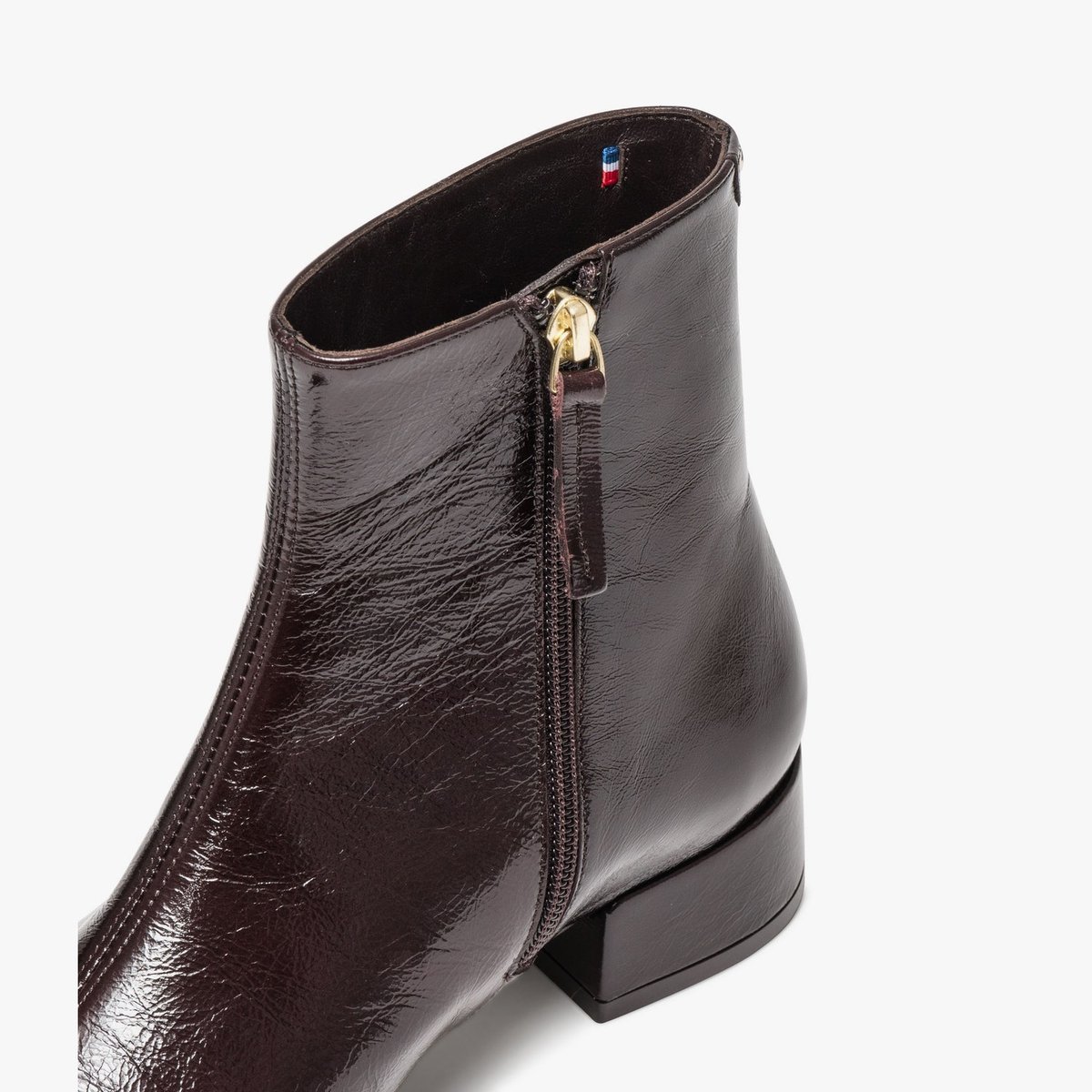 Boots À Talon en cuir MELLE marron marron fonce, BOCAGE