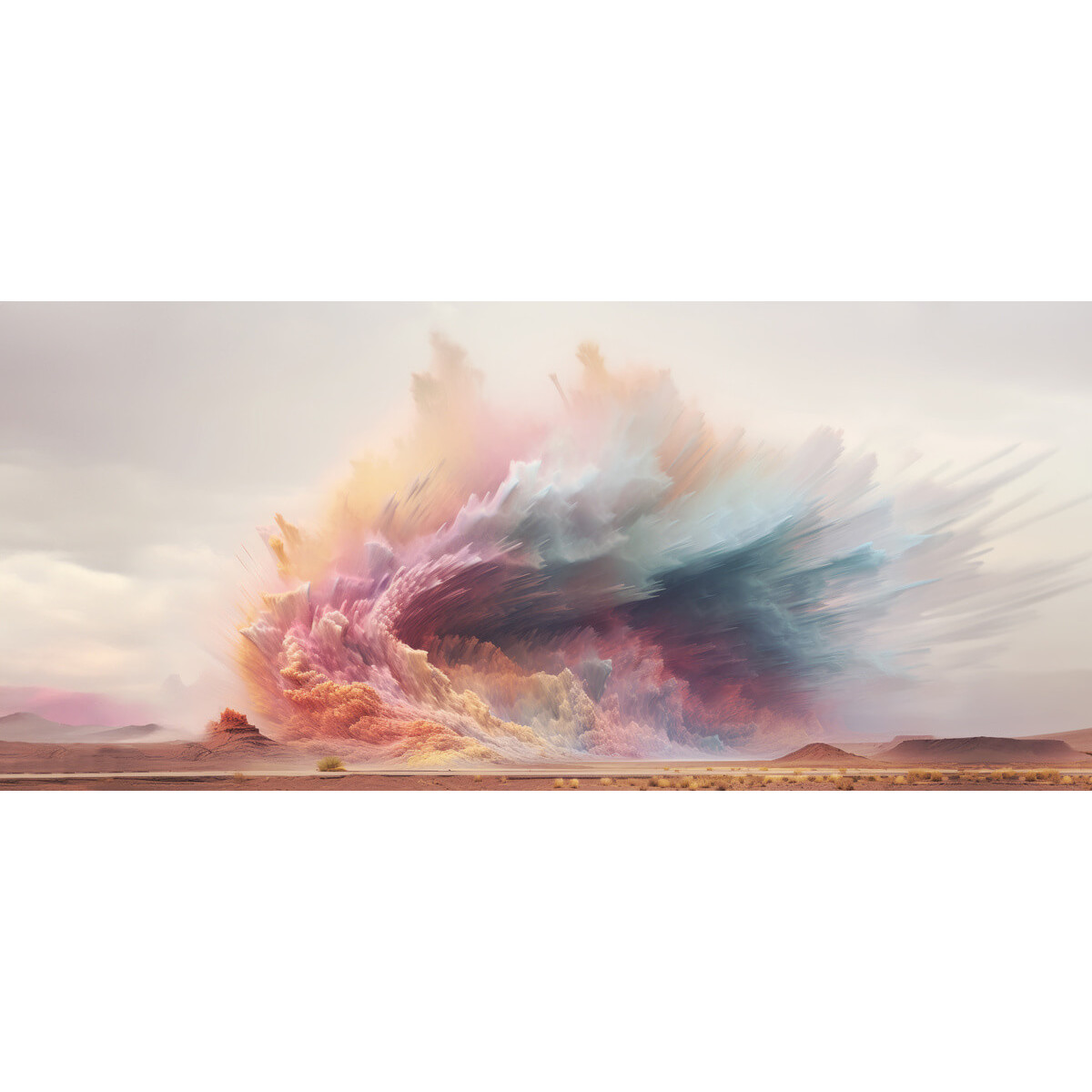 Tableau Mural Éclat De Sable ILLUSION tableau en verre synthétique, CEANOTHE