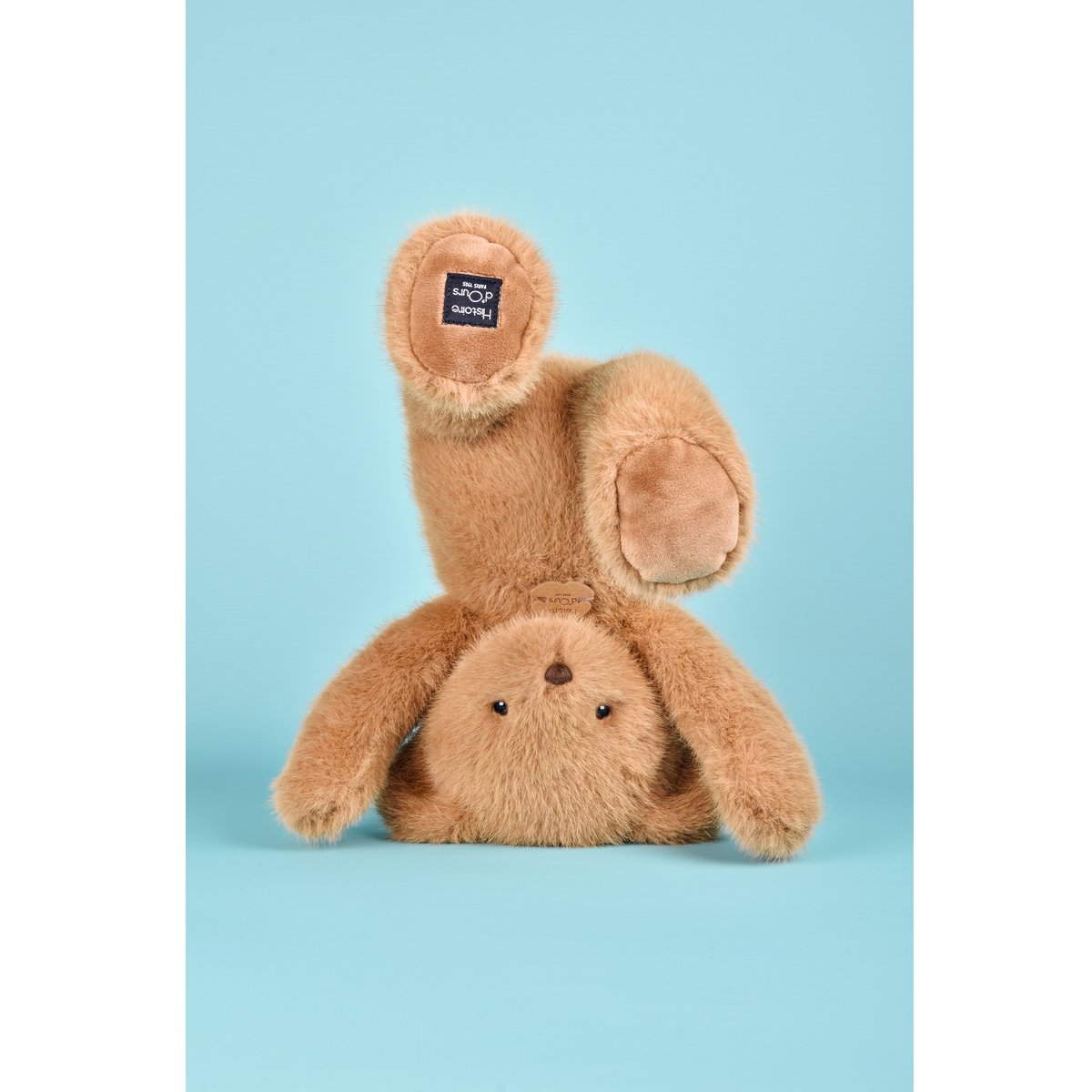 Ours en peluche CLEMENTIN 38 cm praline cacahuète, HISTOIRE D'OURS