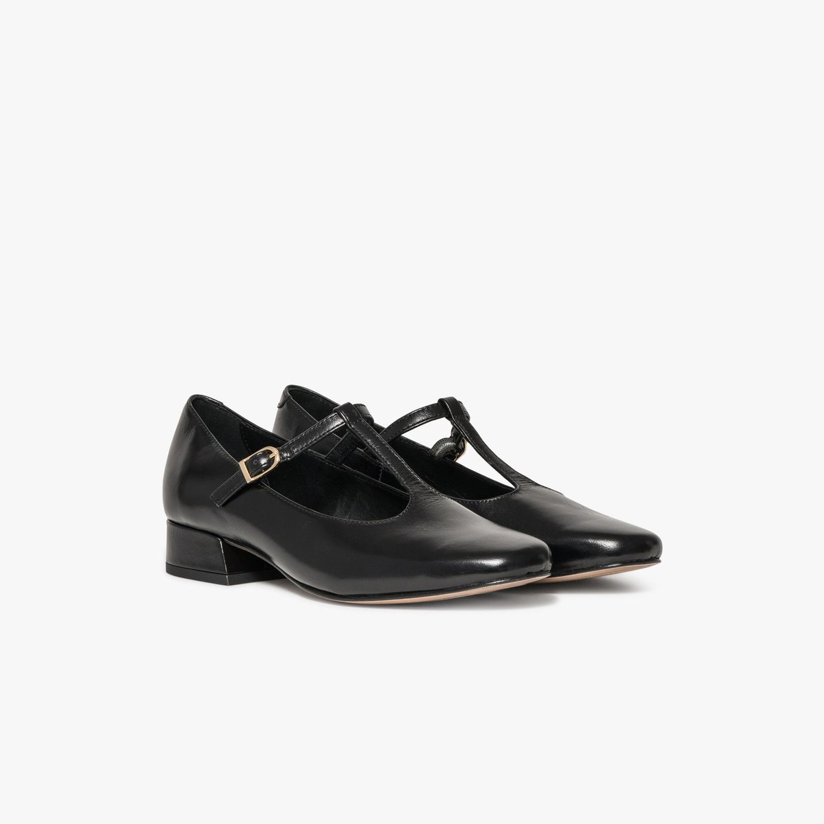 Ballerine en cuir BEA noir, BOCAGE
