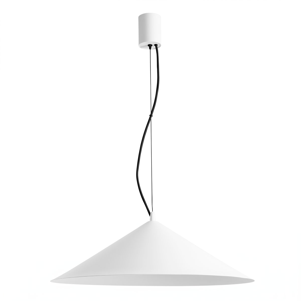 Suspension Acier Blanc LED 1 Fint blanc, EDEN