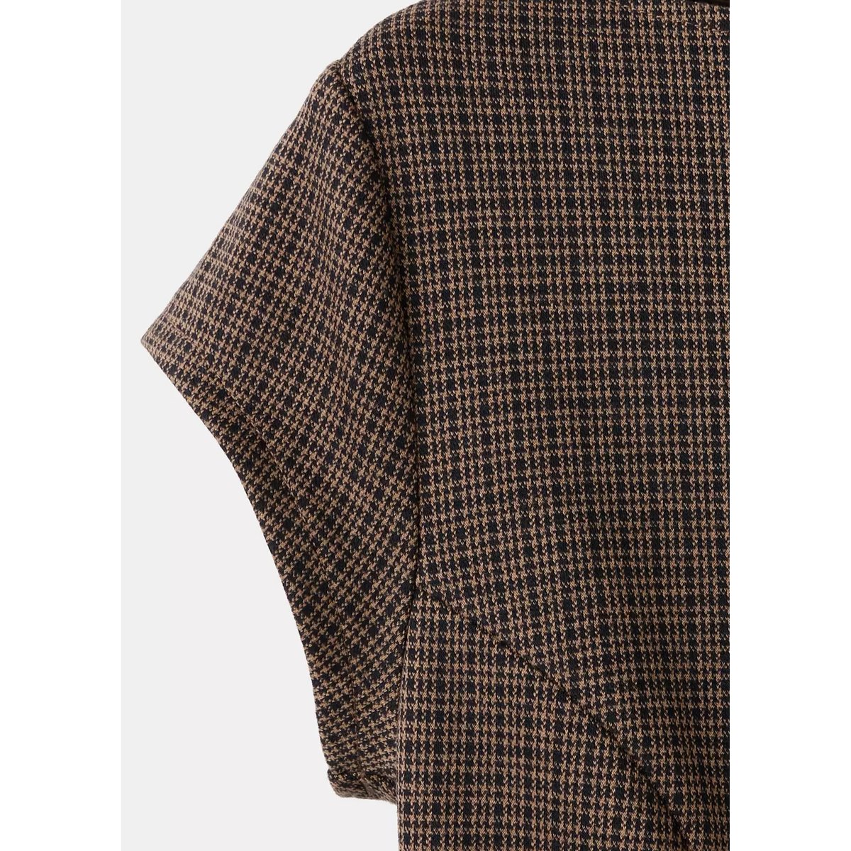 Robe checky marron, MANGO
