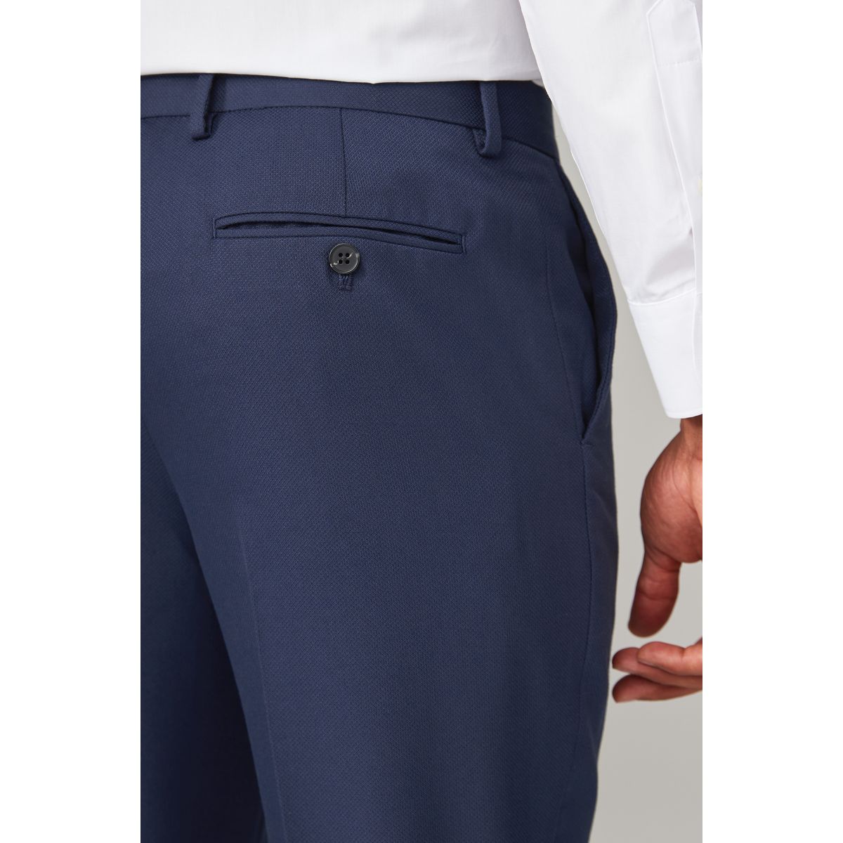 Pantalon de costume texturé bleu vif, NEXT