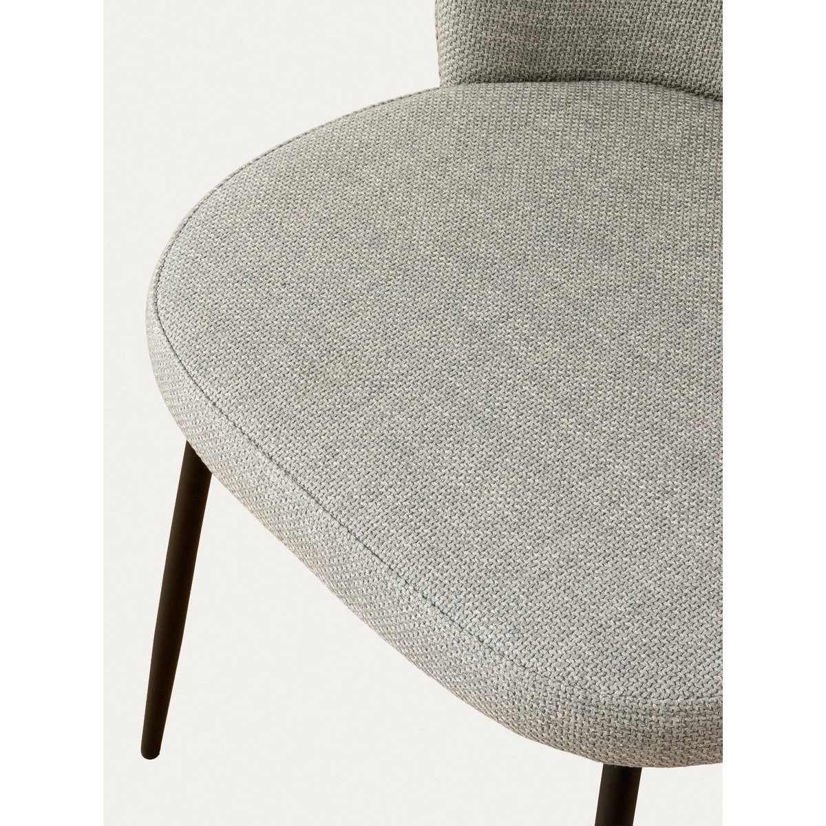 Chaise de salle à manger Rembourrée Gris-BEIZ gris, KENAY
