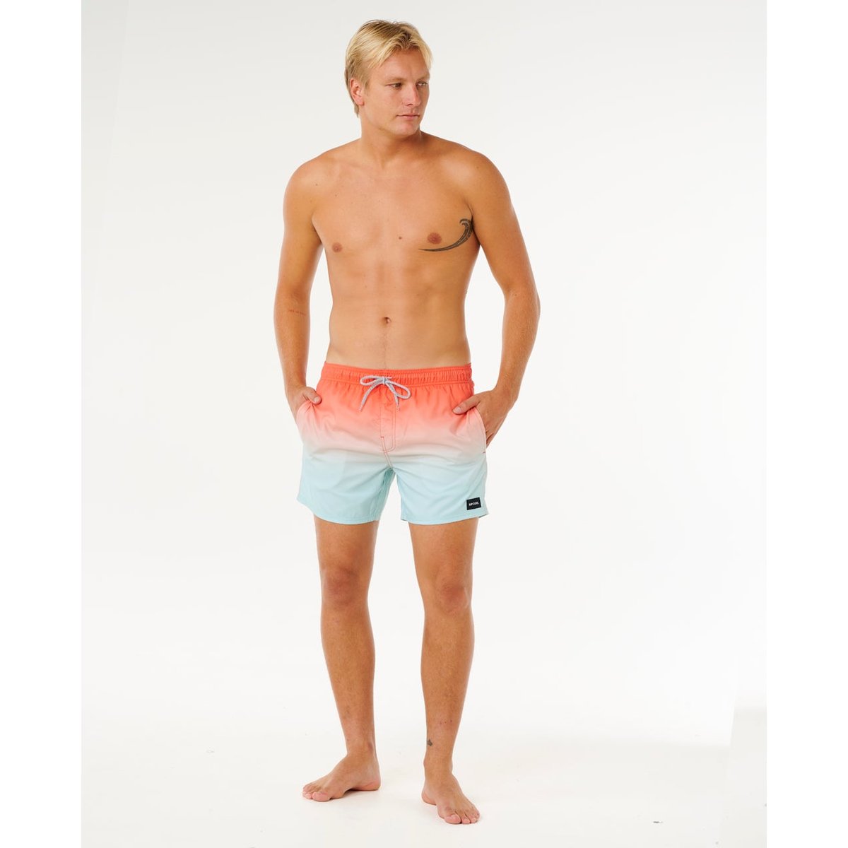 Short VOLLEY OFFSET Fade rouge, RIP CURL
