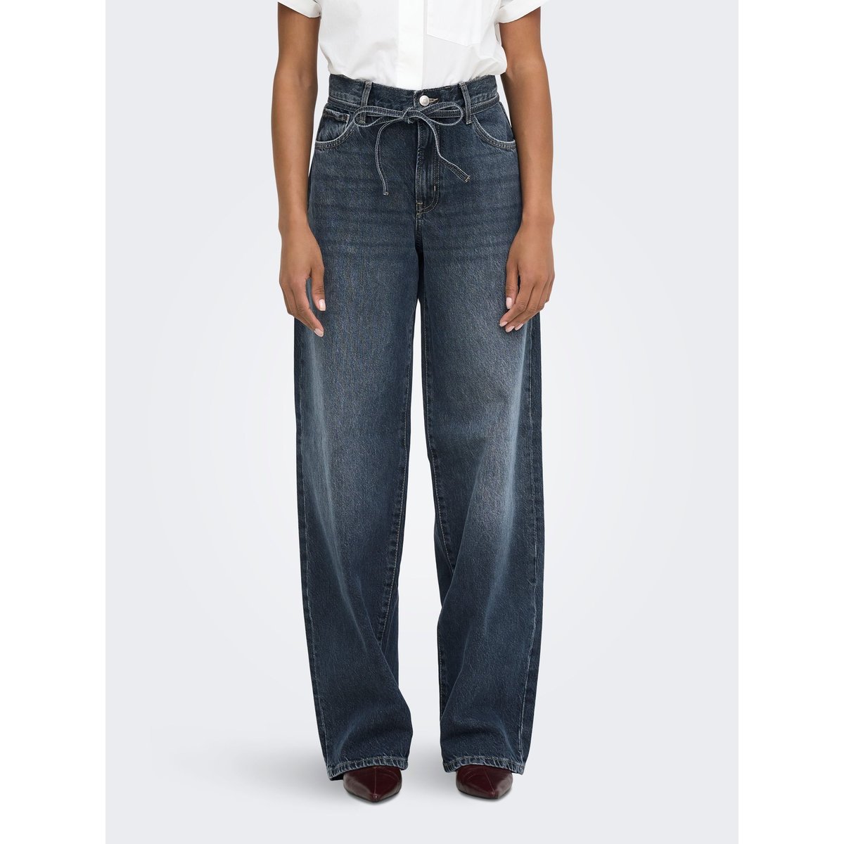 Jean Coupe Droite special blue grey denim, ONLY