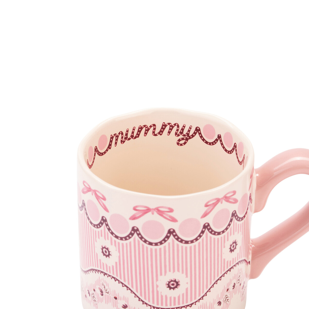 Spitalfields Silk 'Mummy' Shortie Mug pink, CATH KIDSTON