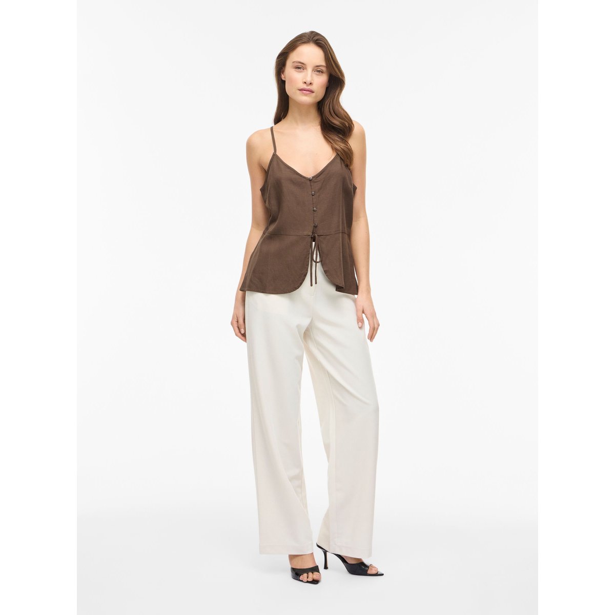 Top À Bretelles marron - slate black, VILA