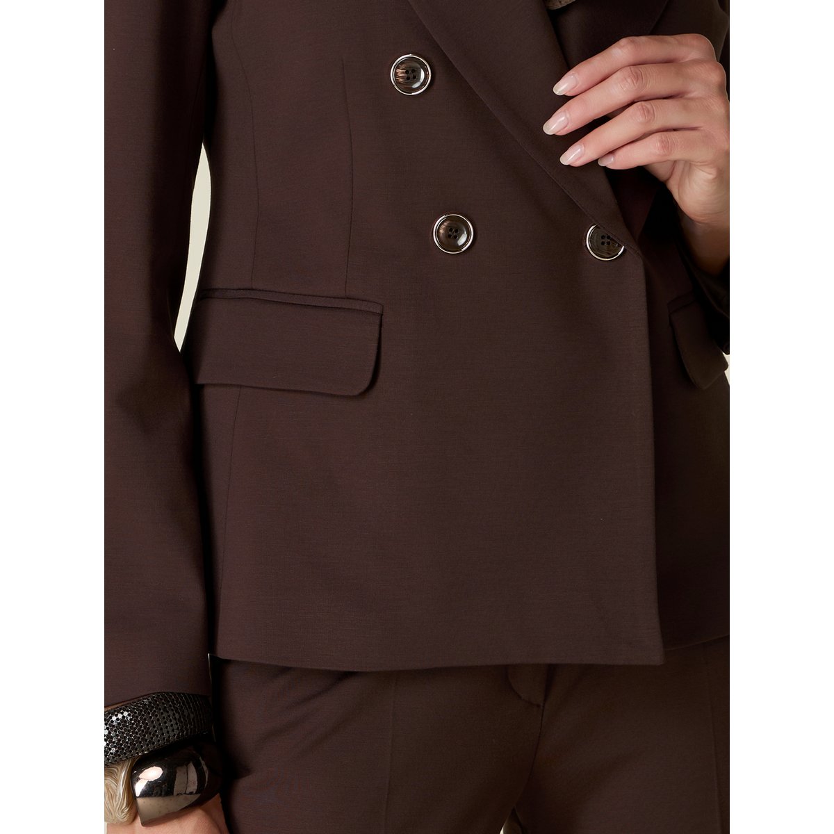 Blazer croisé marron, OLTRE