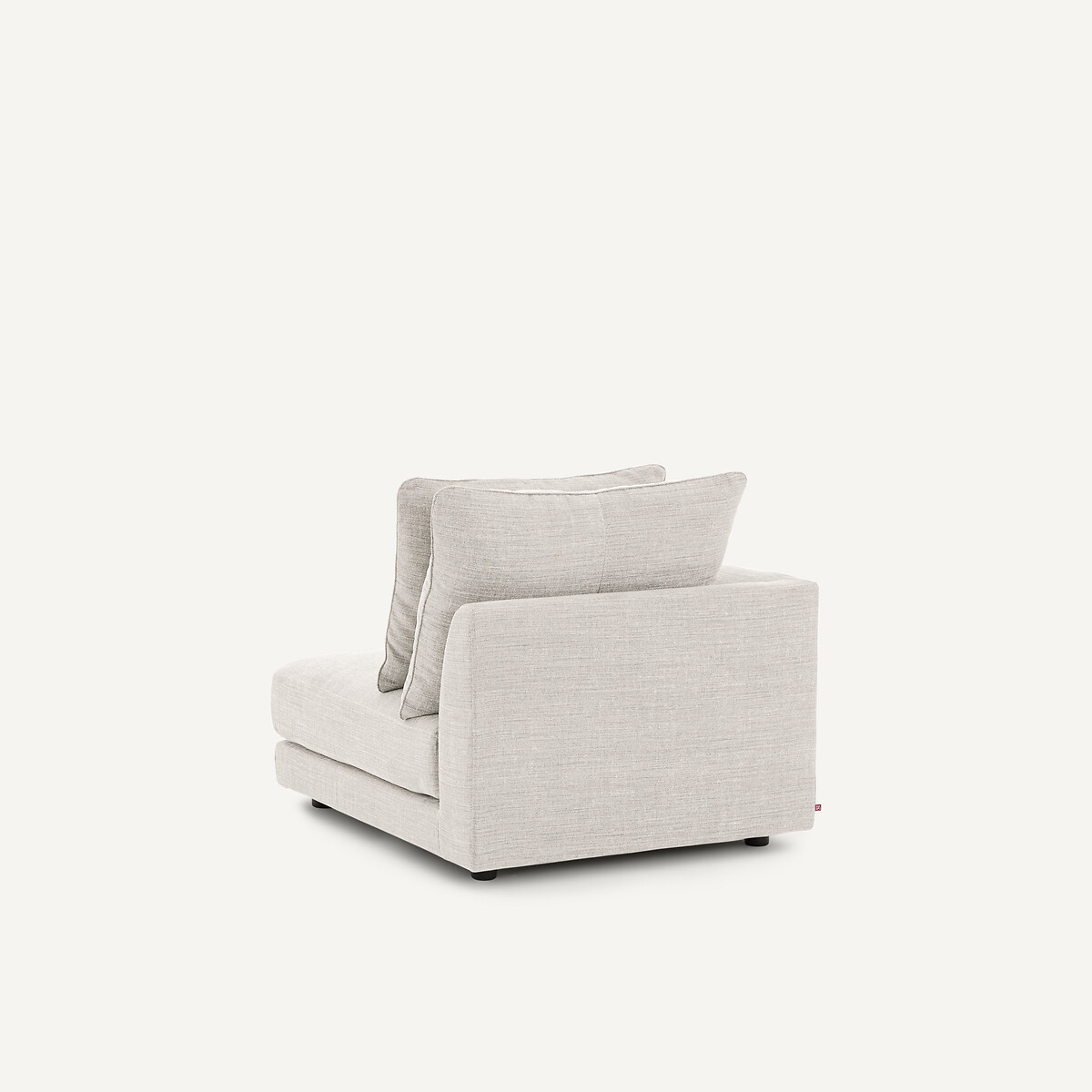 Linkes Sofa-Halbmodul, modular, aus Baumwolle und Leinen, TIBERIO beige, AM.PM