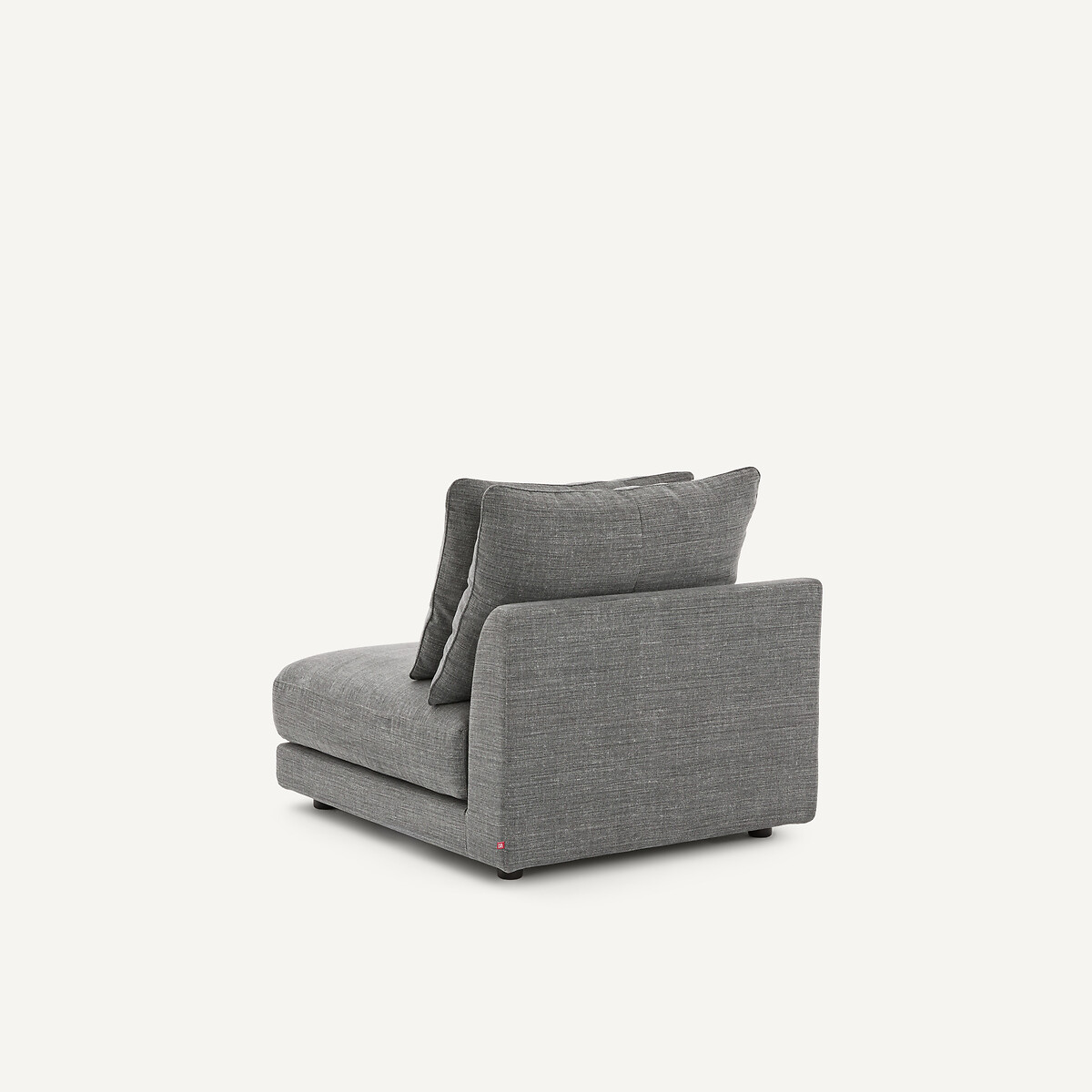 Chauffeuse modulable en coton et lin, TIBERIO anthracite, AM.PM