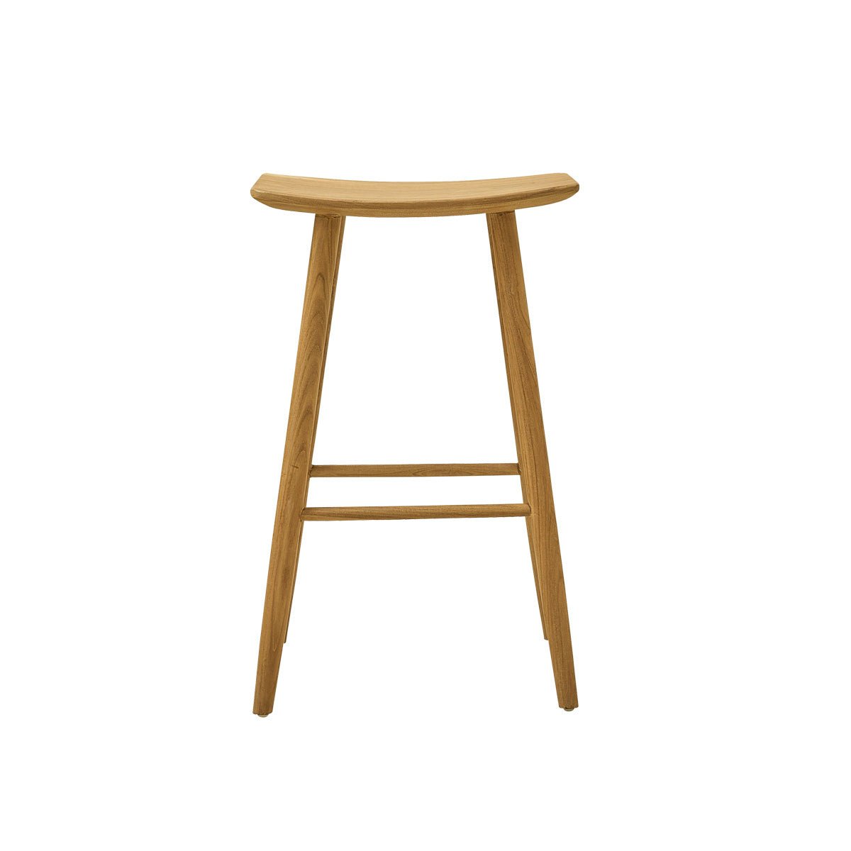 Tabouret de bar en teck massif AMBRE naturel, BERAH GETAH