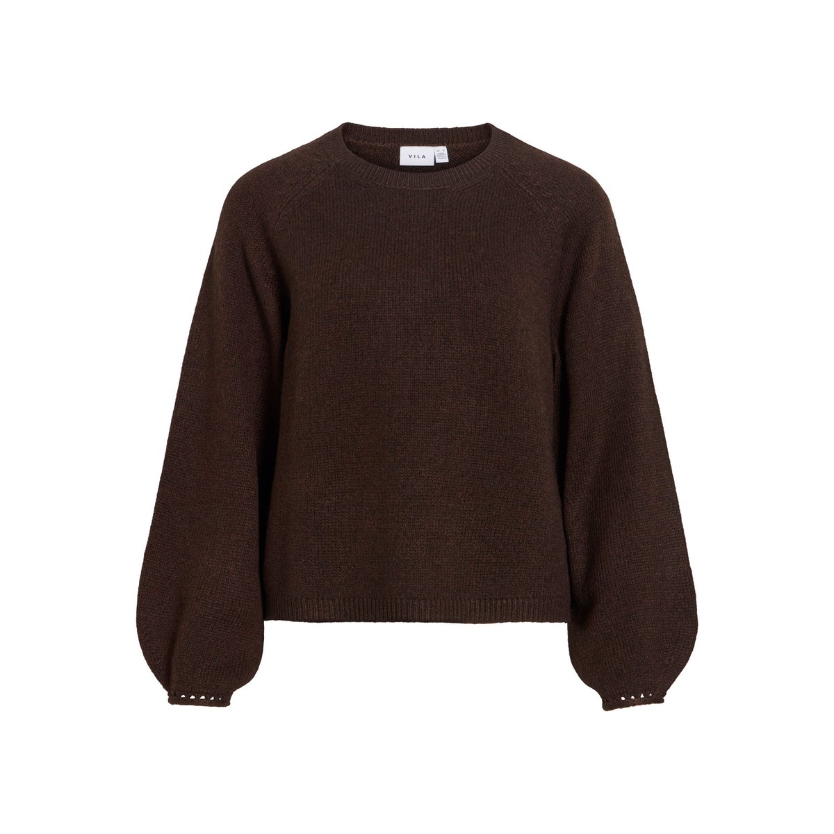Pull En Maille marron - coffee bean1, VILA