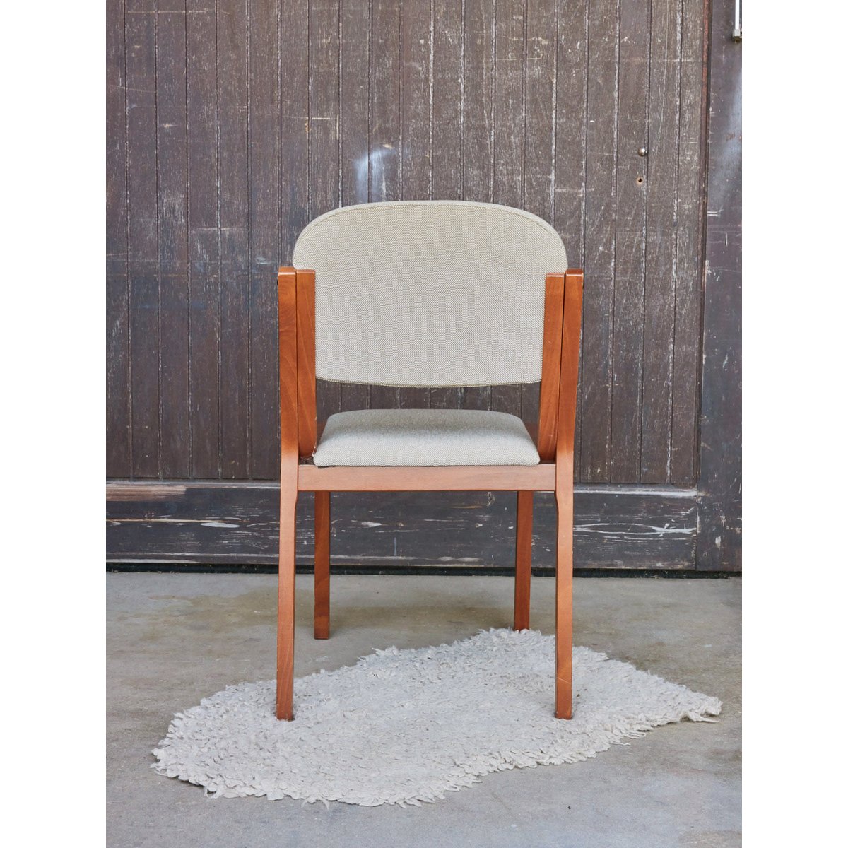 Paire de chaises scandinave en bois clair Alma N°1665 - Bon état bois clair, DEBONGOUT
