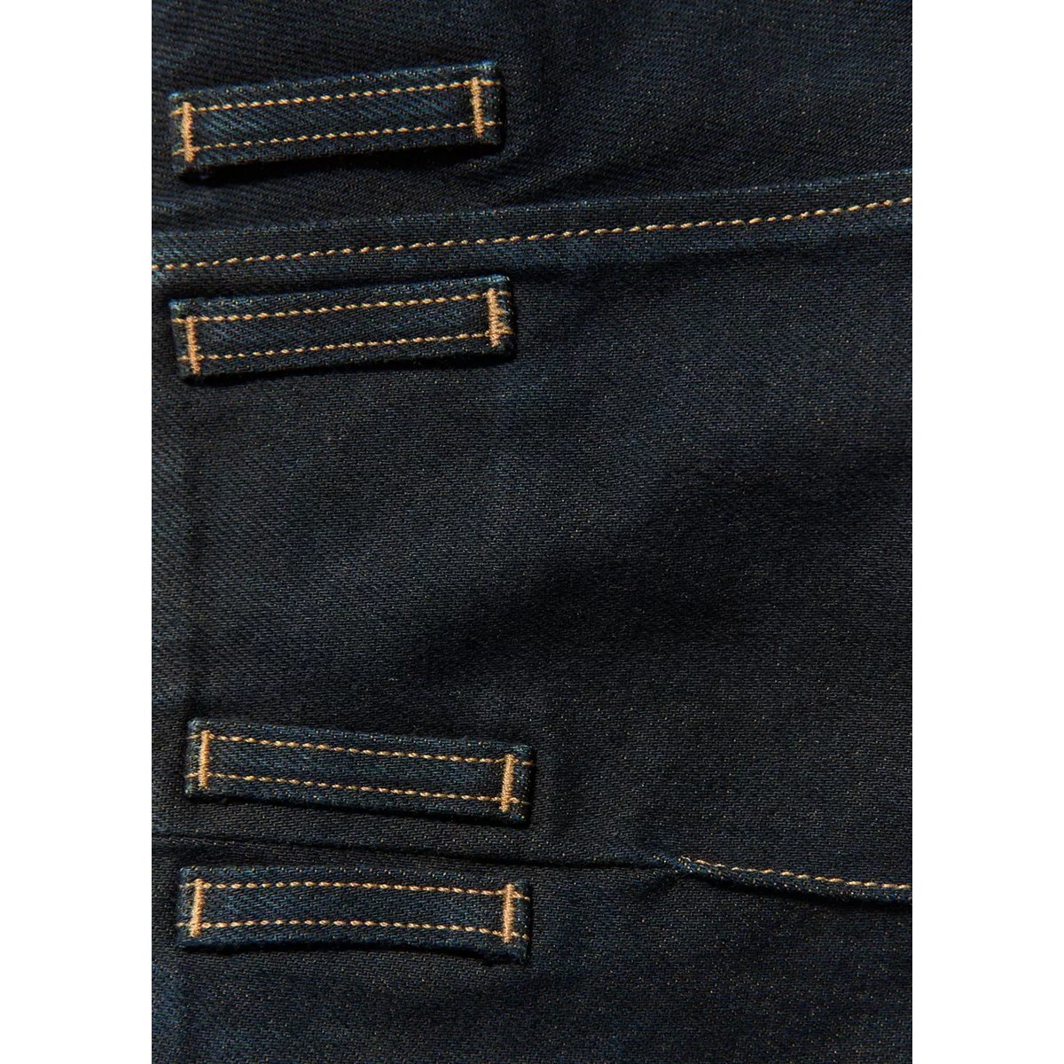 Jean taille basse avec surpiqûres contrastantes bleu, MANGO