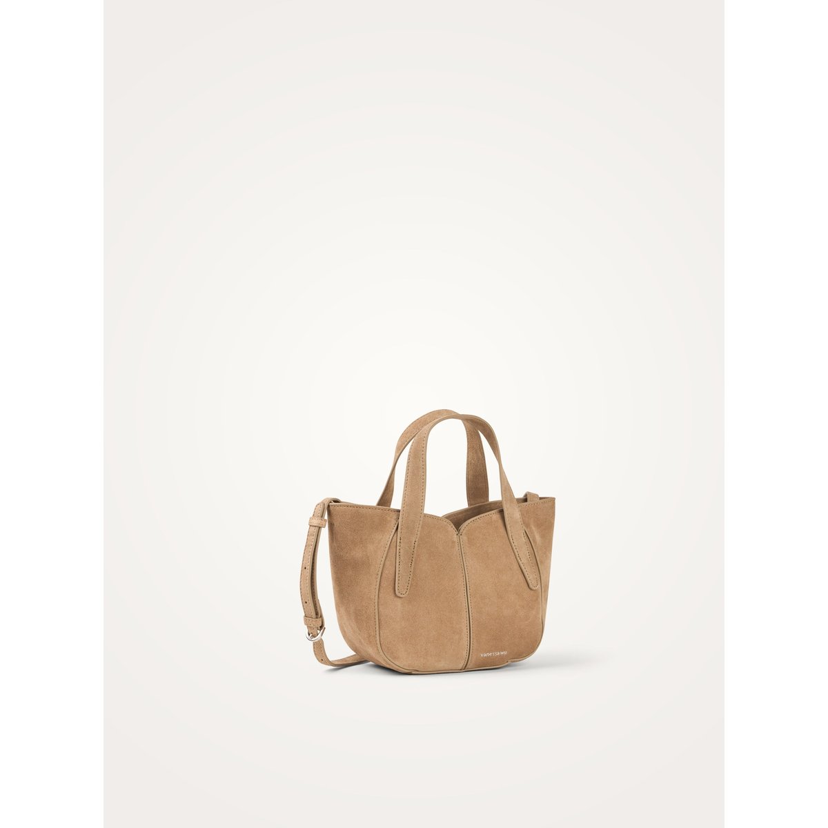 Sac à main avec anses et bandoulière Mini ALTAÏ taupe, VANESSA WU