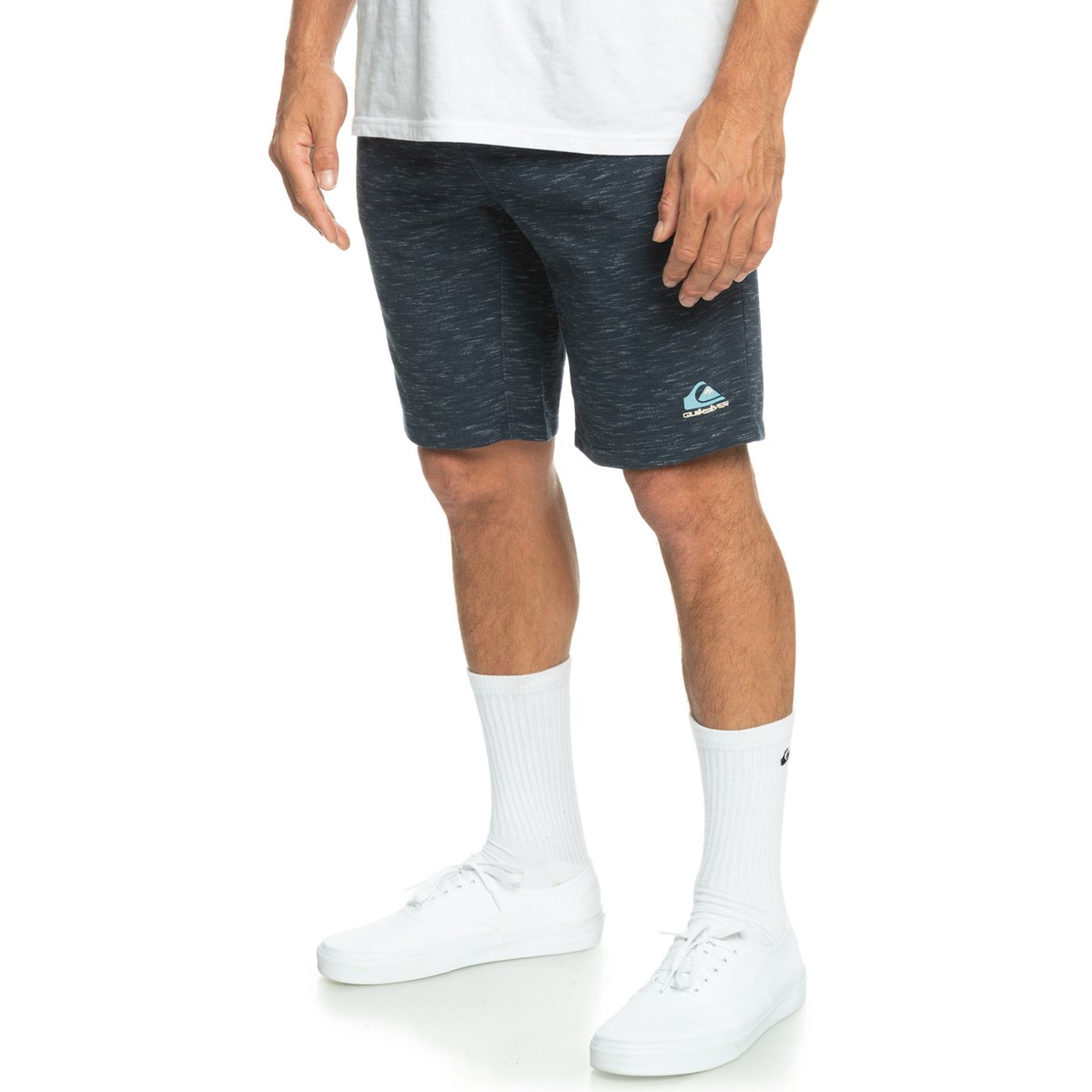 Short en molleton BLOCK SLIM bleu navy blazer block slim, QUIKSILVER