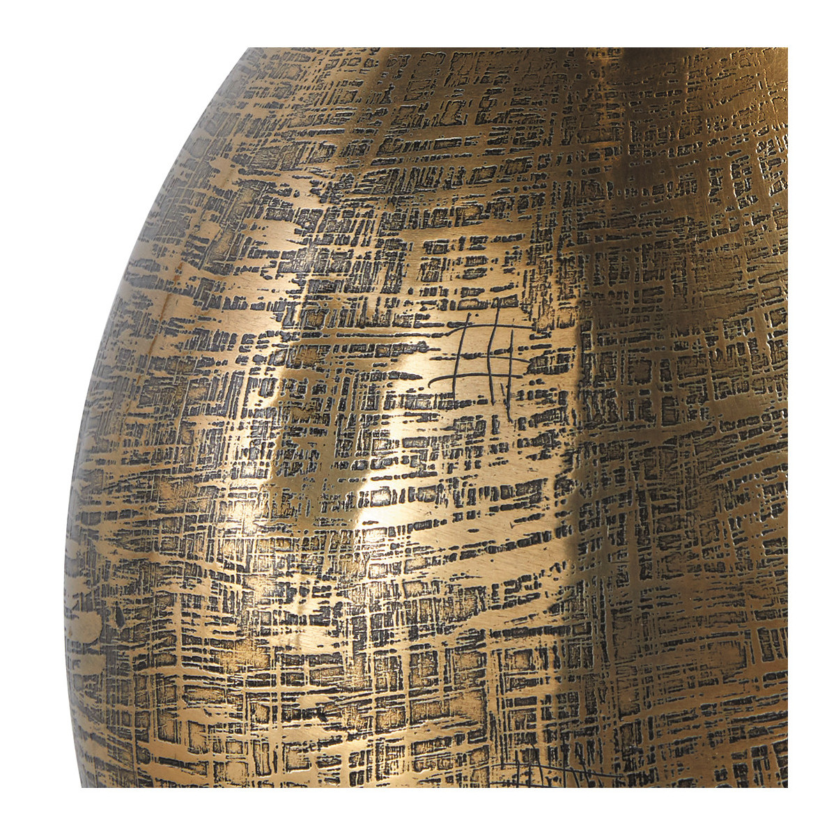 Vase en laiton bronze, BLANC D’IVOIRE
