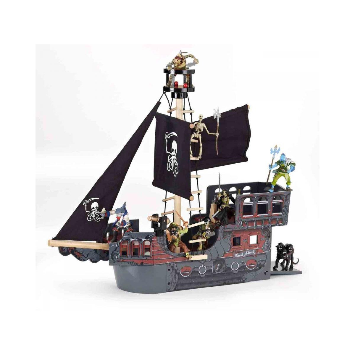 Bateau Pirate Fantastique noir, PAPO