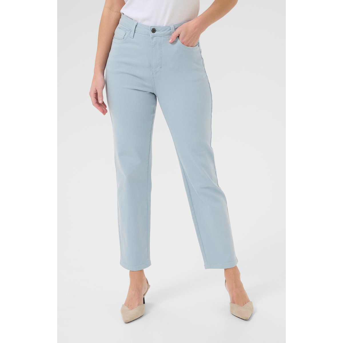 Jeans bleu soft chambray, KAFFE