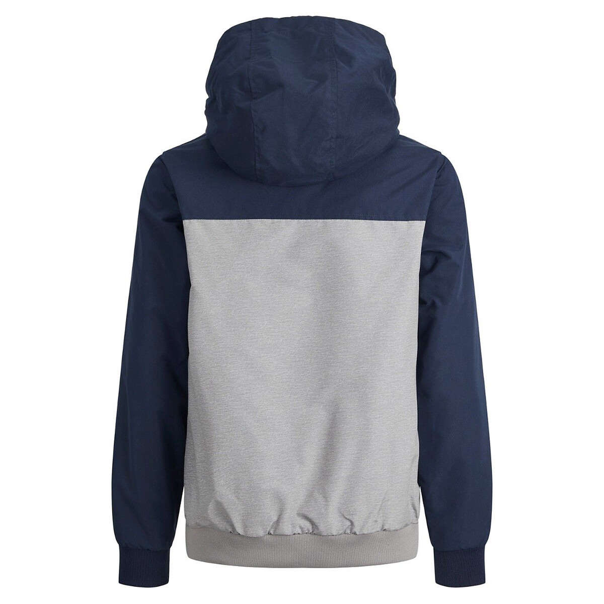 Blouson à capuche 10-16 ans bleu marine + gris, JACK & JONES JUNIOR