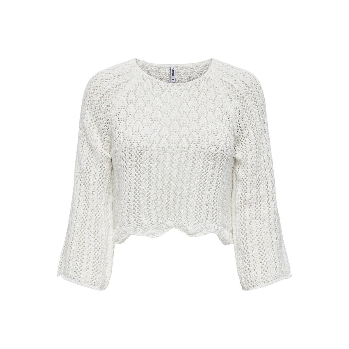 Crew Neck Jumper white, ONLY