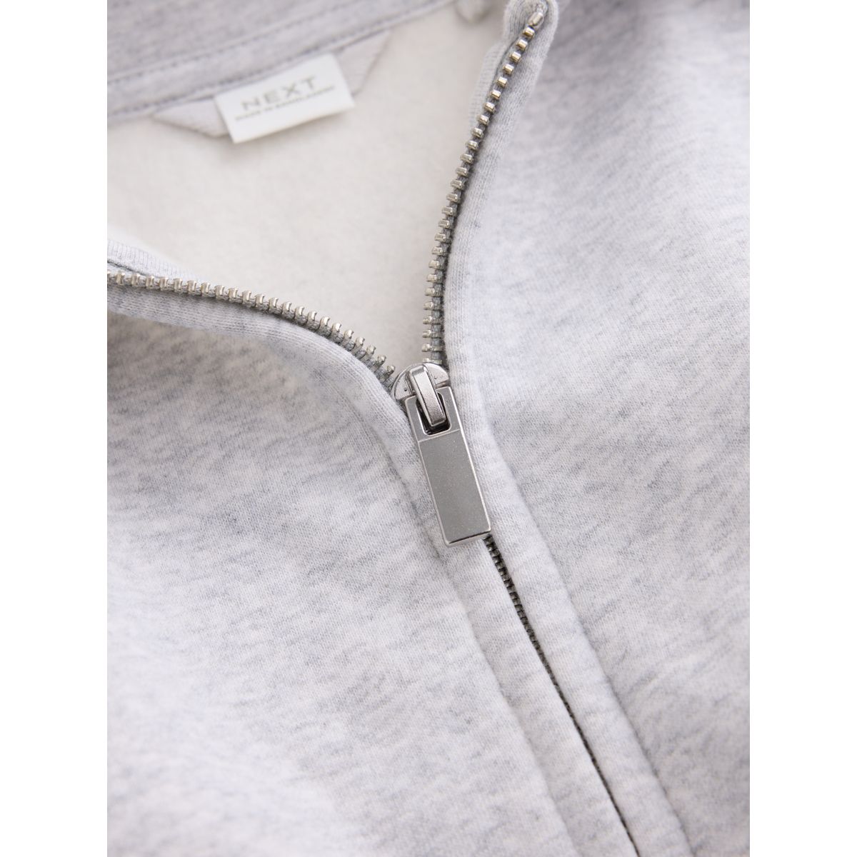 Sweat à capuche zippé gris clair, NEXT
