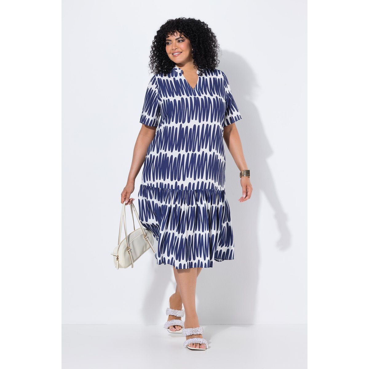 Robe midi à rayures univers, ULLA POPKEN