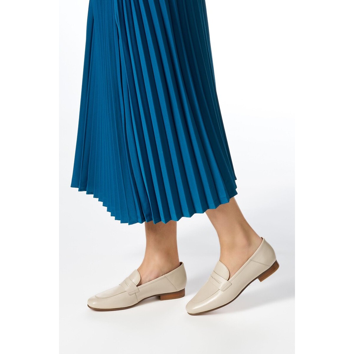 Loafers in leer Mantinea beige , GEOX
