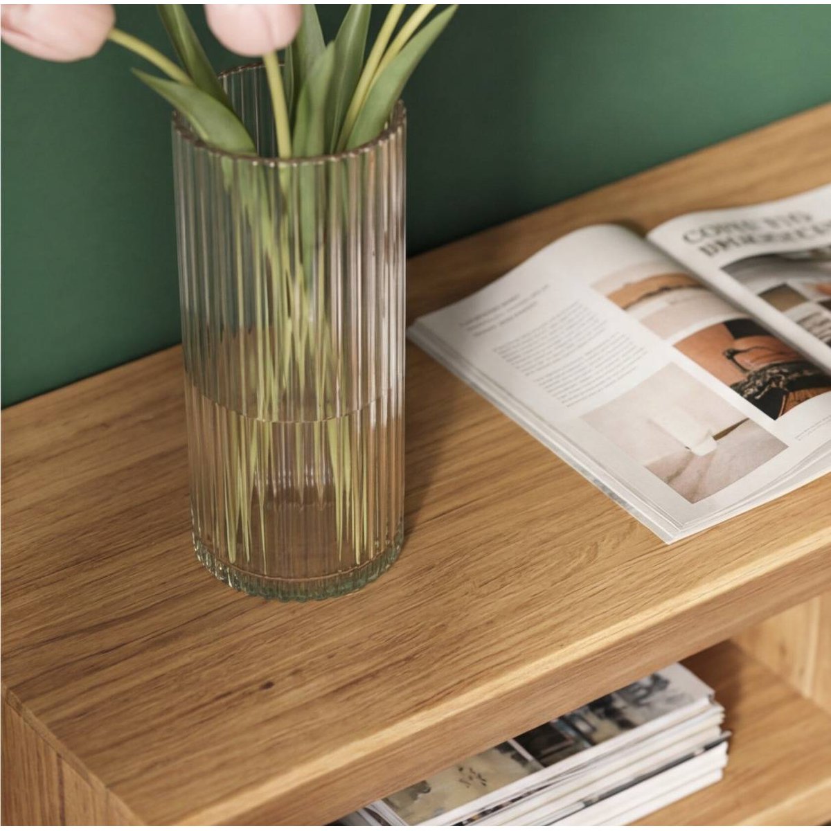 Meuble TV en bois recyclé BLAISE bois clair, MADE IN MEUBLES