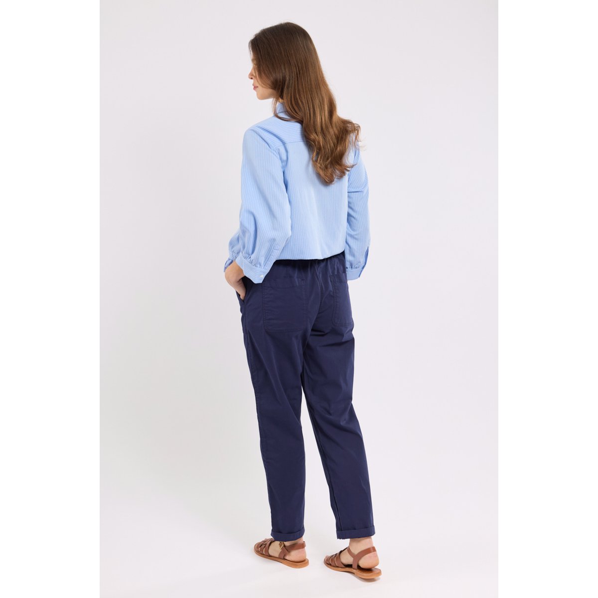 Chino taille élastique - coton seal, ARMOR-LUX