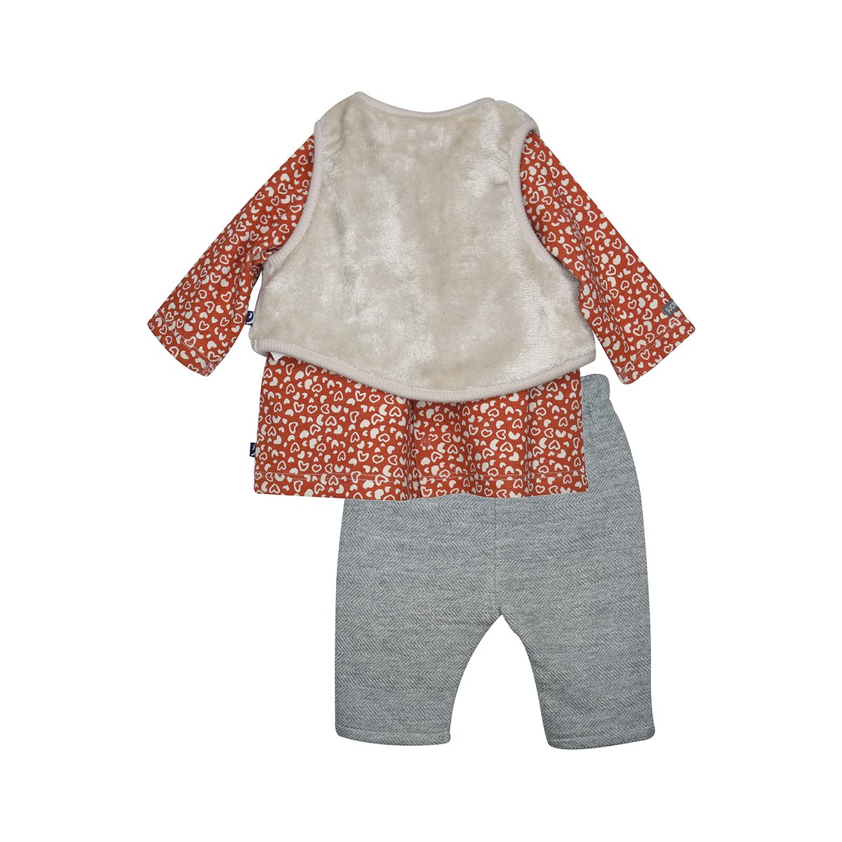 Ensemble tunique gilet sansa manches pantalon petra orange, SUCRE D'ORGE