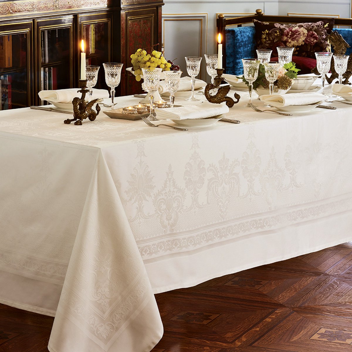Nappe pur coton BEAUREGARD ivoire, GARNIER THIEBAUT