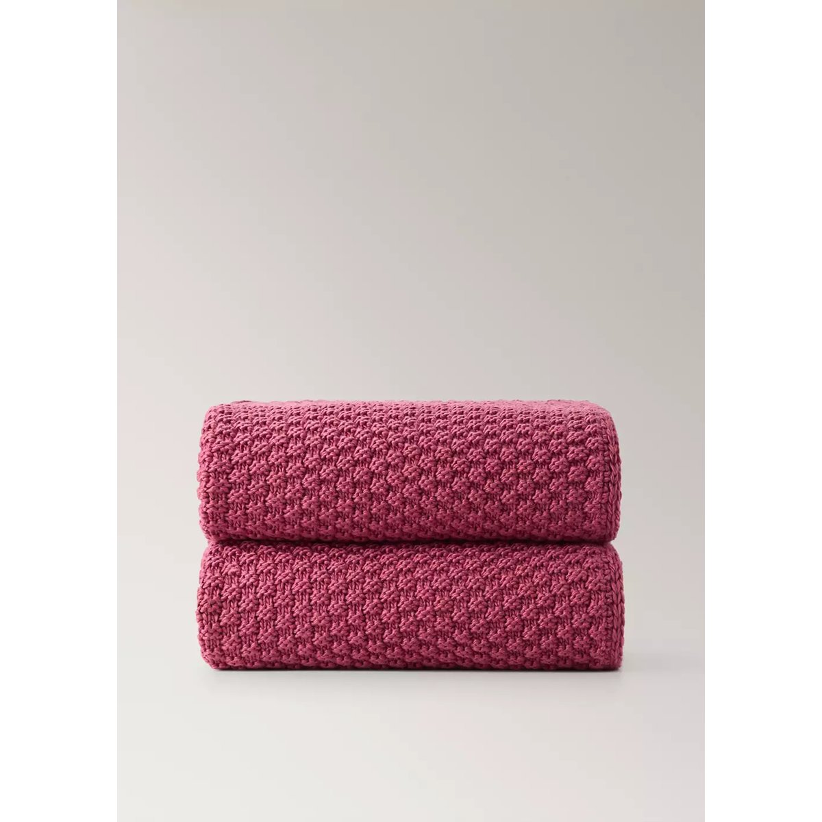 Couverture texturée crochet corail, MANGO HOME