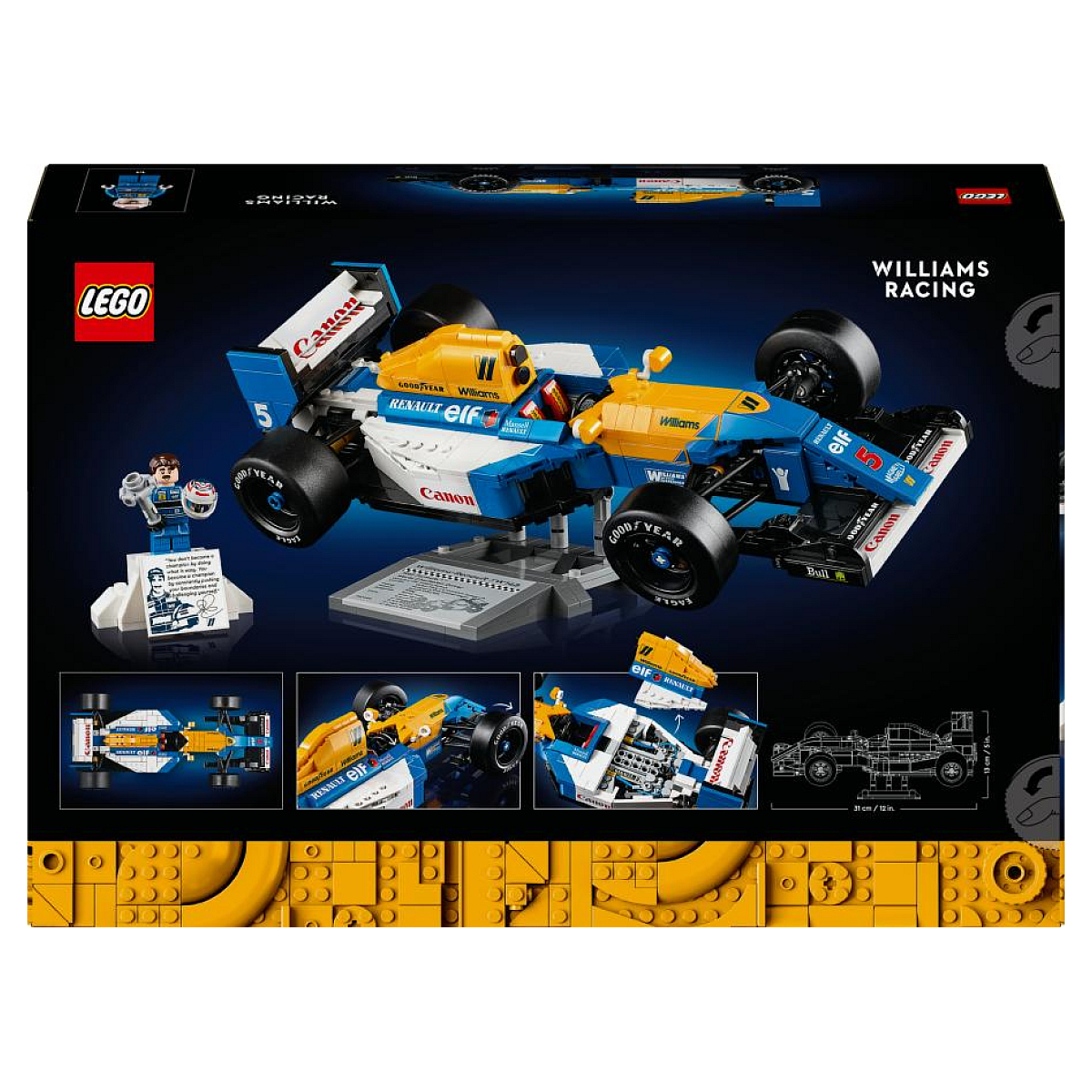 10353 Williams Racing FW14B et Nigel Mansell ® Icons orange, LEGO