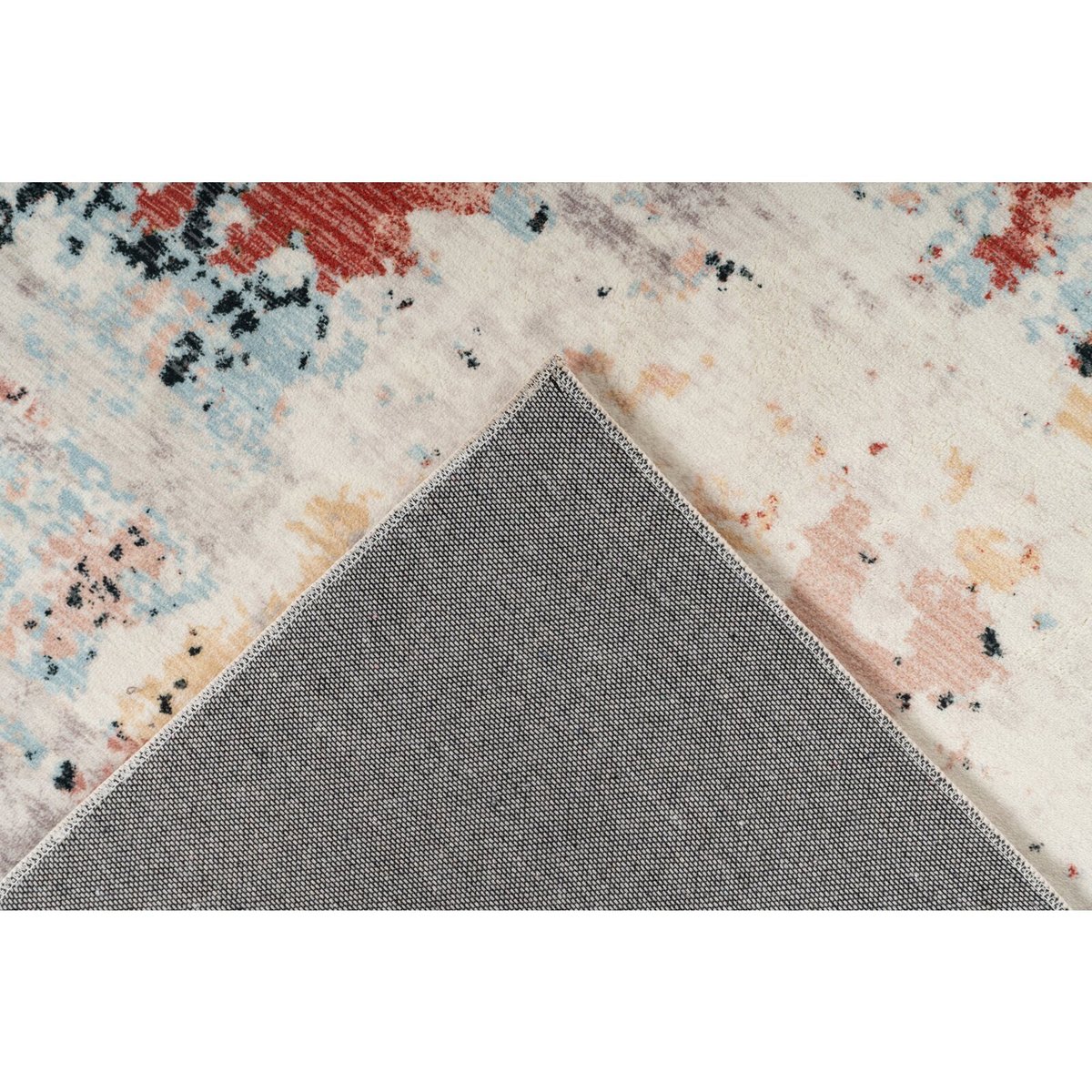 Tapis rectangulaire fait main, PIEMONT multicolore, RECOLLECTION