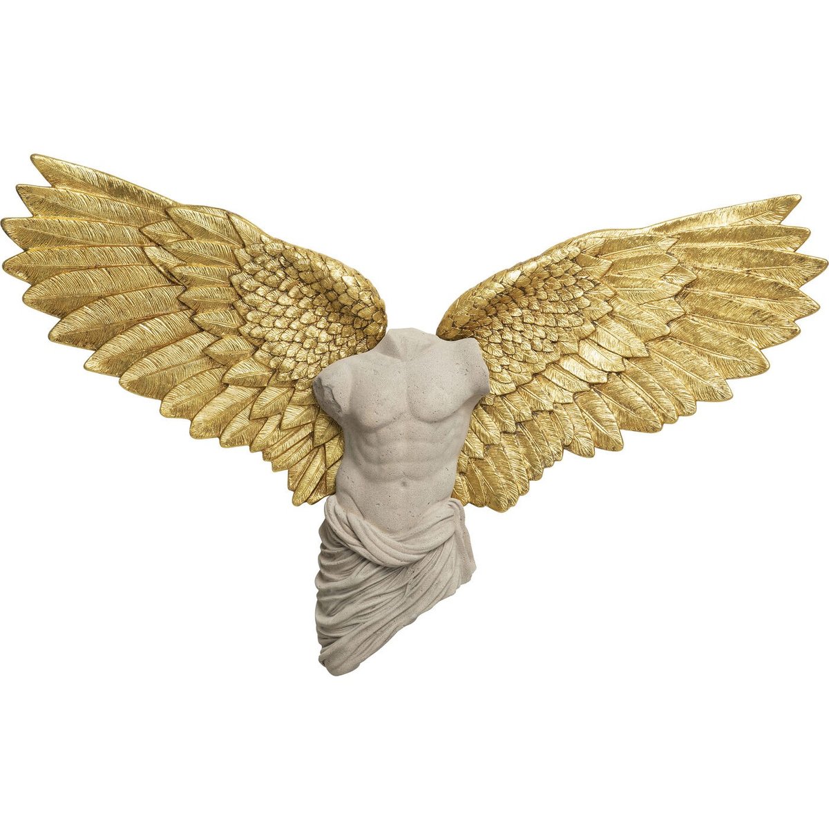 Déco murale buste homme ailes couleur unique, KARE DESIGN