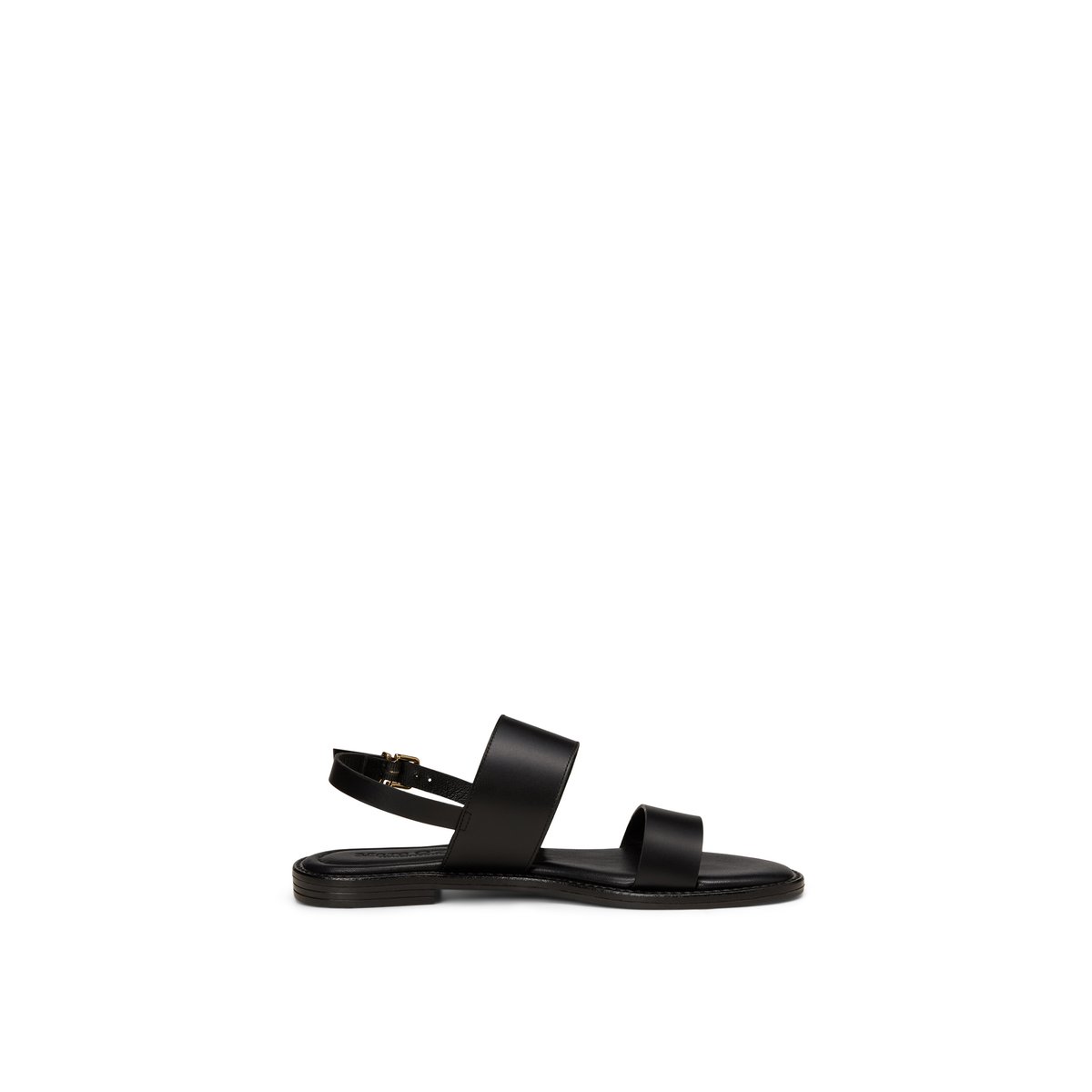 Sandale modèle Babette en cuir de vache noble schwarz, MARC O'POLO