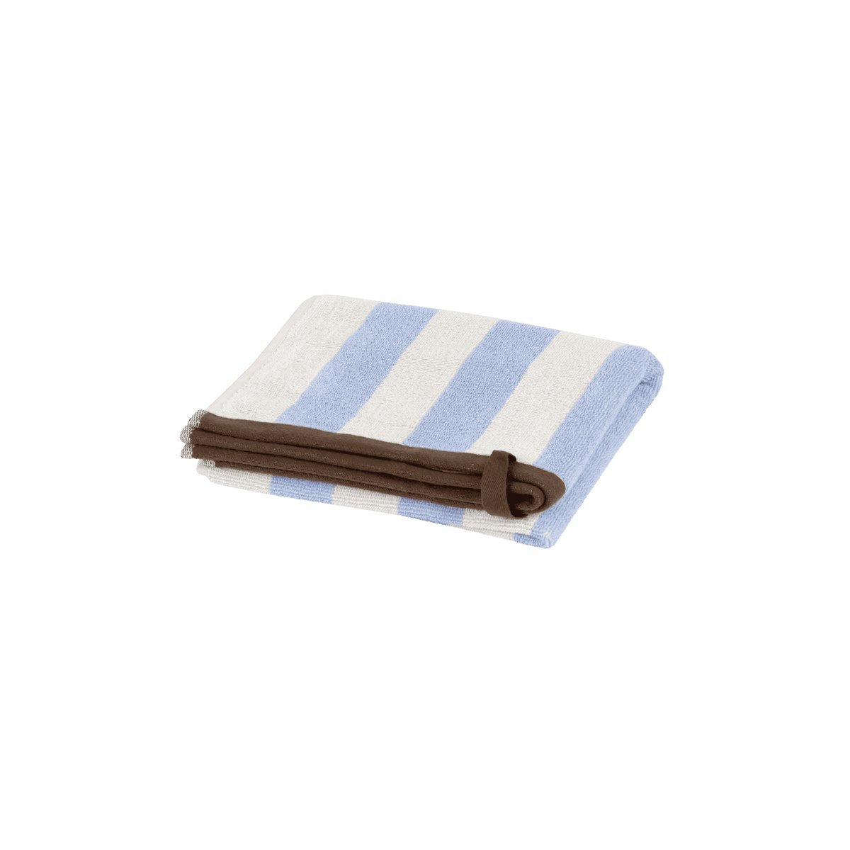 Serviette de toilette GOBO baby blue / wide stripes, NOO.MA