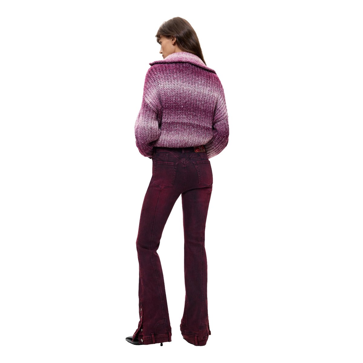 Jean flare rouge, DESIGUAL