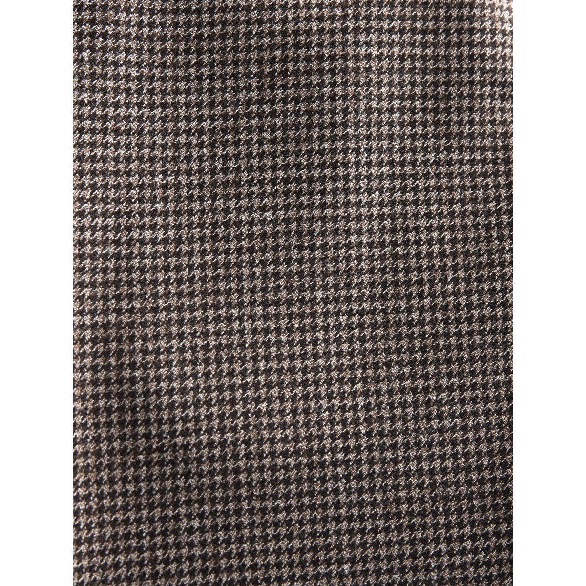 Pantalon de costume pied-de-poule en laine marron, NEXT