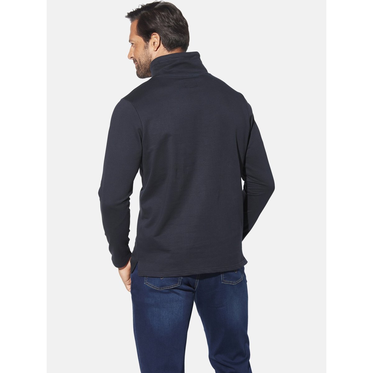 Lot de 2 sweatshirts LARSVIK bleu foncé petrole, JAN VANDERSTORM