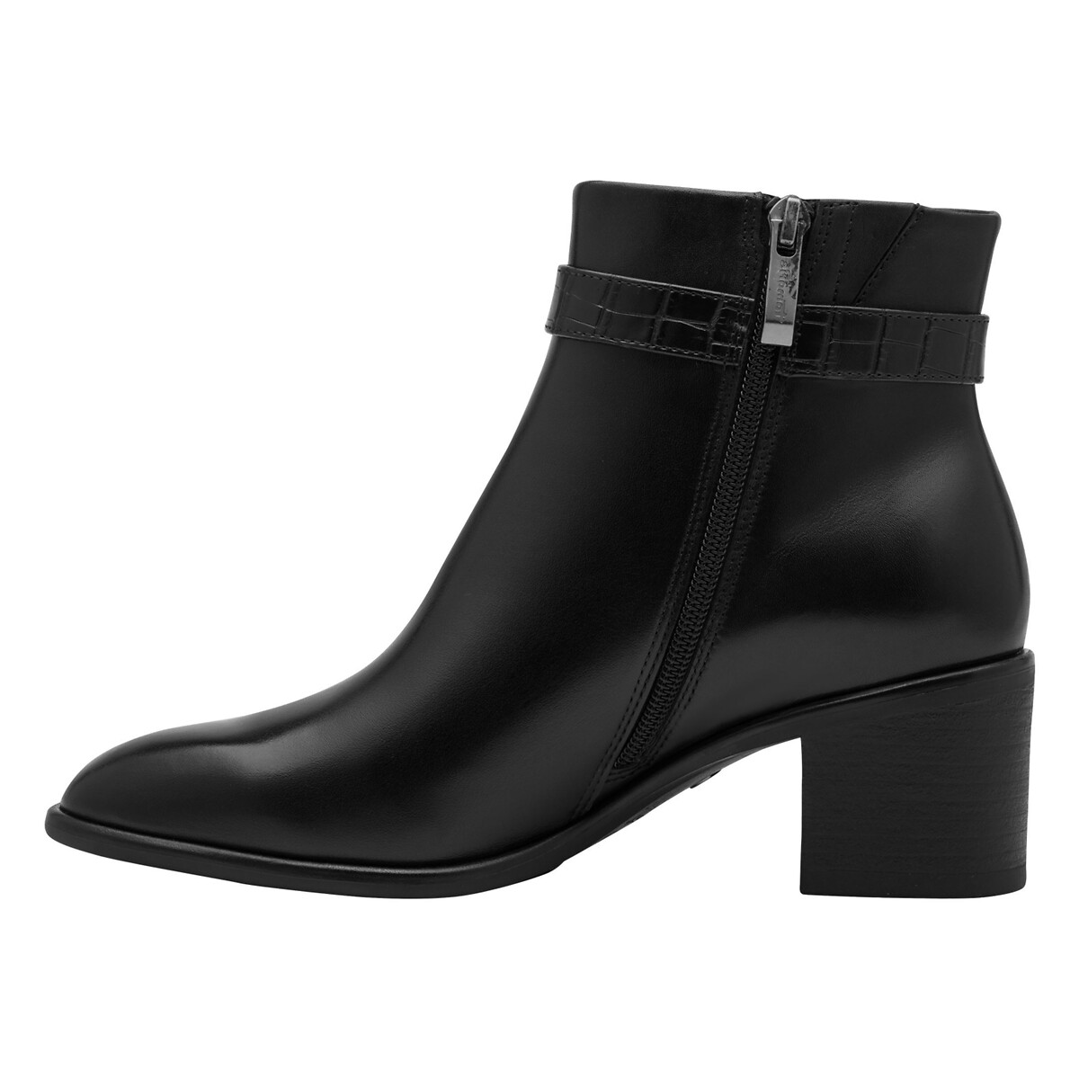 Bottines trotteur pointues noir, TAMARIS