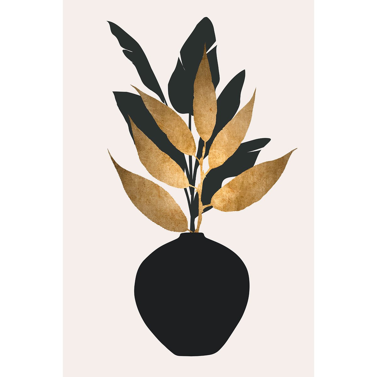 Tableau poterie et fleurs séchées tableau alu dibond, HEXOA