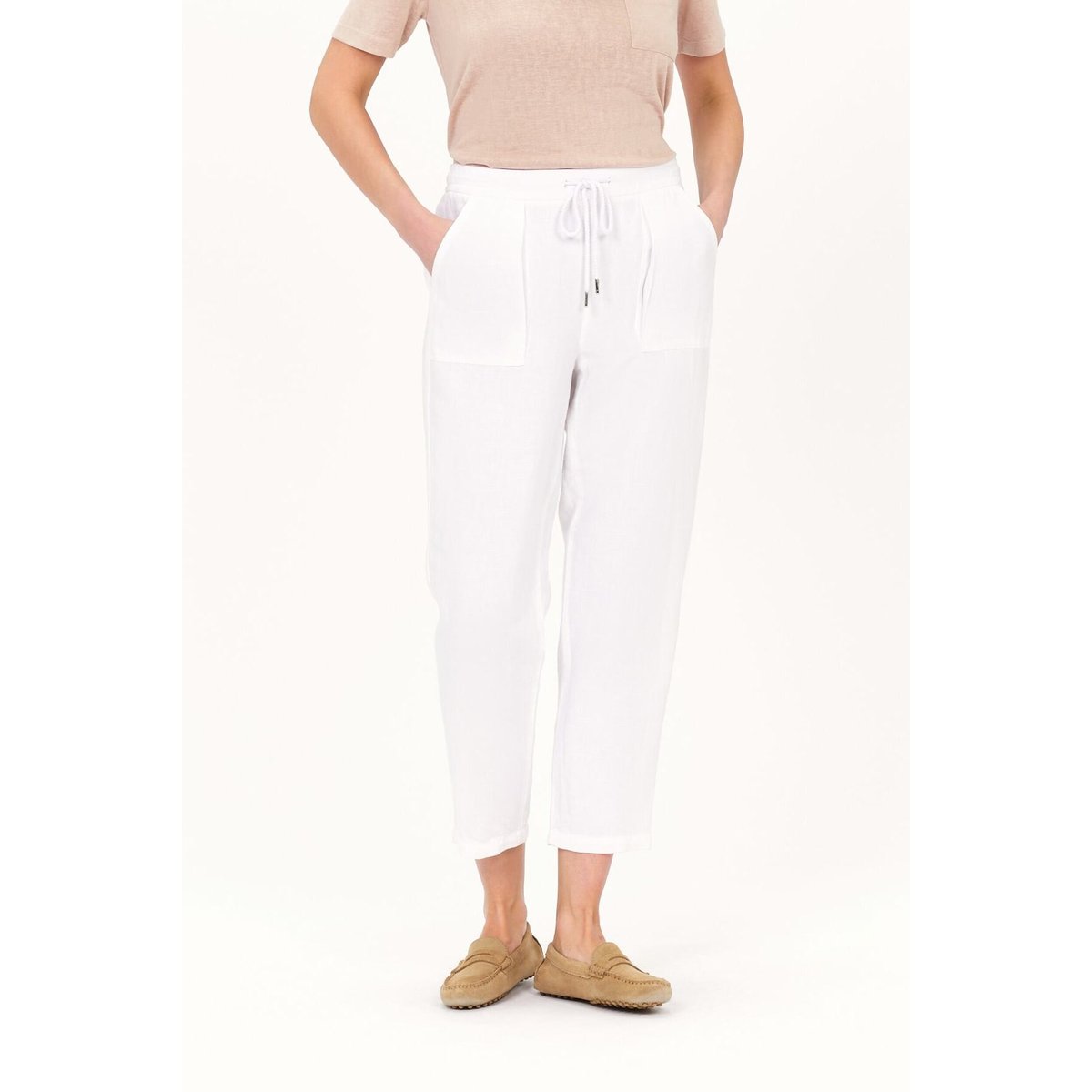 Pantalon jogging toile IGNACE blanc, CAROLL